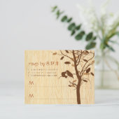 Woodgrain with Brown Love Birds RSVP (スタンド正面)