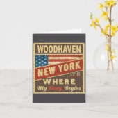 Woodhaven Ny Its Where My Story Begins カード (黄色い花)