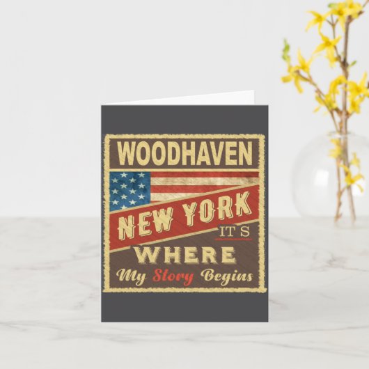 Woodhaven Ny Its Where My Story Begins  カード (黄色い花)
