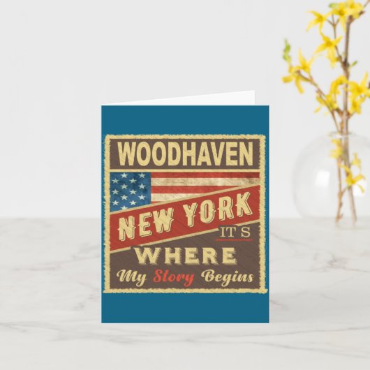 Woodhaven Ny Its Where My Story Begins _1  カード (黄色い花)