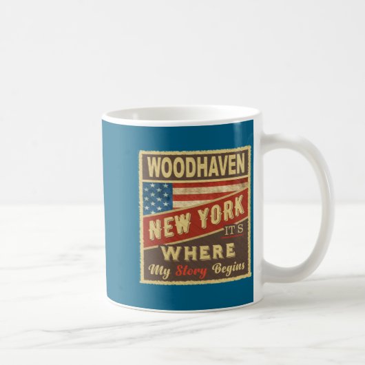 Woodhaven Ny Its Where My Story Begins _1  コーヒーマグカップ (右)