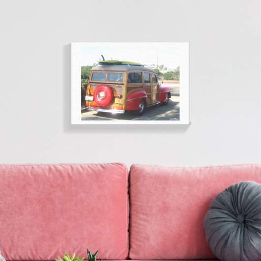 Woodie Wagon キャンバスプリント (インサイチュ (リビング))