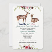 Woodlandジェンダーのパーティー 招待状 (正面)