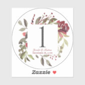 Woodlandバラテーブル番号シール シール (シート)