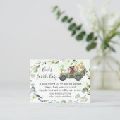 Woodland本を持って来る赤ちゃんシャワー挿入カード プレイスカード (スタンド正面)