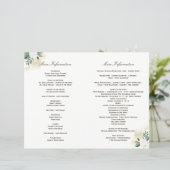 Woodland結婚式 プログラム用の追加ページ挿入 (スタンド正面)