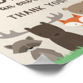 Woodland 書 Your name and Address on Envelope ポスター (角)