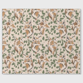 Woodland Abstract Forest ラッピングペーパー (フラット)