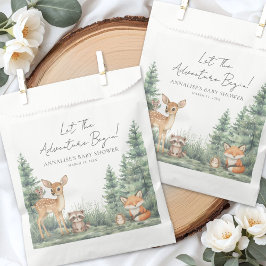 Woodland Adventure Baby Shower フェイバーバッグ