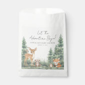 Woodland Adventure Baby Shower フェイバーバッグ (正面)