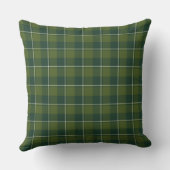 Woodland and Evergreen Plaid クッション (裏面)