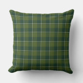 Woodland and Evergreen Plaid クッション (正面)