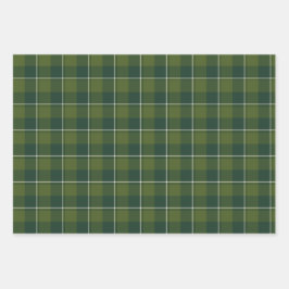 Woodland and Evergreen Plaid ラッピングペーパーシート