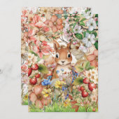 Woodland Animalありがとうございました サンキューカード (正面/裏面)