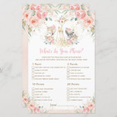 Woodland Animalフローラ携帯ゲームの内容 (正面/裏面)