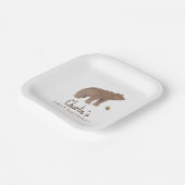 Woodland Animal 1st Birthday Party ペーパープレート (傾斜あり)