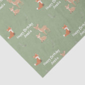 Woodland Animal Birthday Personalized 薄葉紙 (詳細)