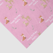  Woodland Animal Birthday Personalized  薄葉紙 (詳細)