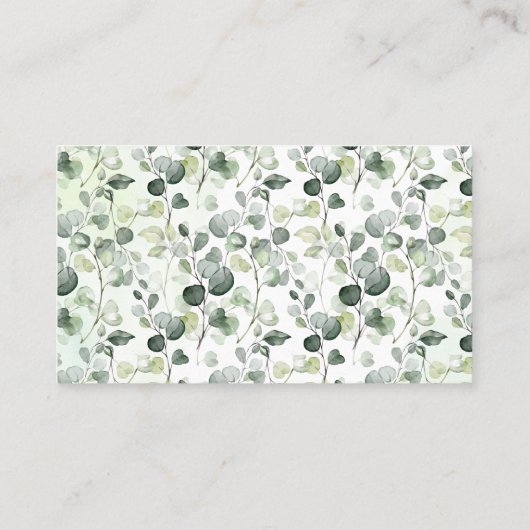 Woodland Animalsキャンディーの数ベビーシャワーカード プレイスカード (裏面)