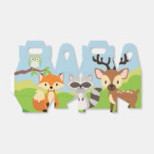 Woodland Animalsテーマパーティーの好意ボックス フェイバーボックス (折り畳みなし)