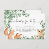 Woodland Animalsホワイトブックス要求カードの挿入 エンクロージャーカード (正面/裏面)