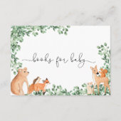 Woodland Animalsホワイトブックス要求カードの挿入 エンクロージャーカード (裏面)