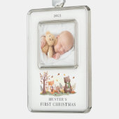 Woodland Animals写真最初 シルバープレートフレームオーナメント (左)