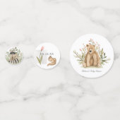 Woodland Animals | スイートスプリングベビーシャワー コンフェッティ (裏面)