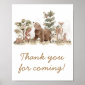 Woodland Animals Adventureの皆様に感謝来します ポスター (正面)