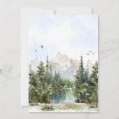 Woodland Animals Adventure Baby Shower 招待状 (裏面)