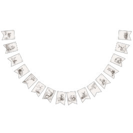 Woodland Animals Baby Shower バンティングフラッグ