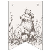 Woodland Animals Baby Shower バンティングフラッグ (第2の旗)