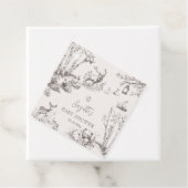 Woodland Animals Baby Shower フェイバータグ (インサイチュ)