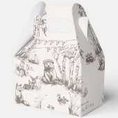 Woodland Animals Baby Shower フェイバーボックス (裏面)
