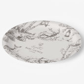 Woodland Animals Baby Shower ペーパープレート (アングル)