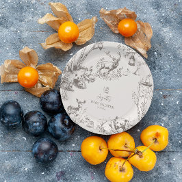 Woodland Animals Baby Shower ペーパープレート