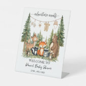 Woodland Animals Baby Shower  台座サイン (正面)