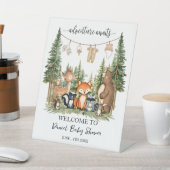 Woodland Animals Baby Shower  台座サイン (インサイチュ)
