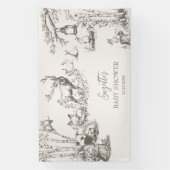 Woodland Animals Baby Shower 横断幕 (縦)