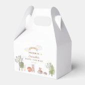 Woodland Animals Baby Shower Favor Box フェイバーボックス (正面サイド)
