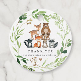 Woodland Animals Baby Shower Favor Tag | Gift Tags フェイバータグ