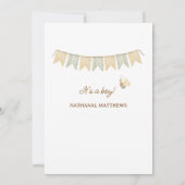 Woodland Animals Baby Shower Invitation 招待状 (裏面)