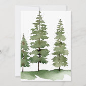 Woodland Animals Baby Shower Invitation 招待状 (裏面)