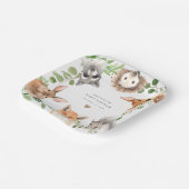 Woodland Animals Baby Shower Paper Plates ペーパープレート (傾斜あり)