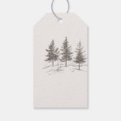 Woodland Animals Baby Shower Thank You ギフトタグ (裏面)