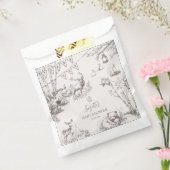 Woodland Animals Baby Shower Thank You フェイバーバッグ (封をした状態)