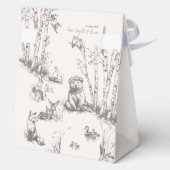 Woodland Animals Baby Shower Thank You フェイバーボックス (裏面)