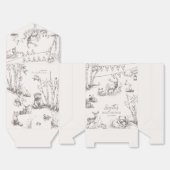 Woodland Animals Baby Shower Thank You フェイバーボックス (見開き)
