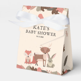 Woodland Animals Baby Shower Welcome フェイバーボックス