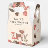 Woodland Animals Baby Shower Welcome フェイバーボックス (オープン)